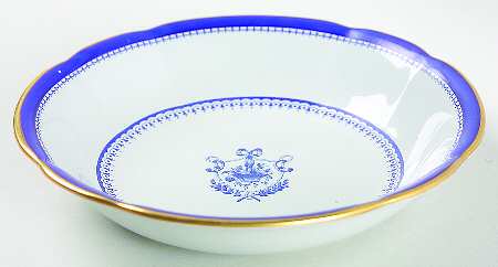 Newburyport Blue (Gold Trim) Coupe Cereal Bowl