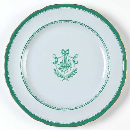 Newburyport Green (Gold Trim, No Verge Line) by Spode