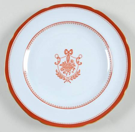 Newburyport Red (Gold Trim) Salad Plate