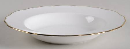 Nordic (Gold Trim) Rim Soup Bowl