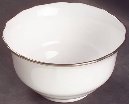 Nordic (Platinum Trim) Cranberry Bowl