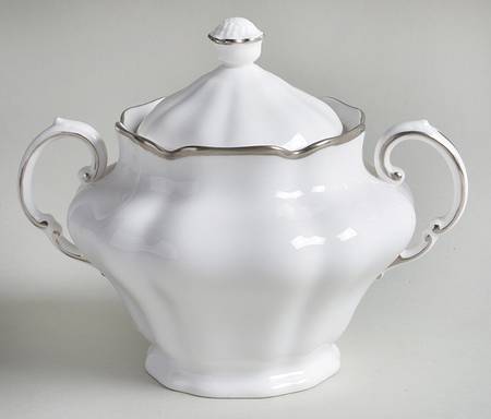 Nordic (Platinum Trim) Sugar Bowl & Lid