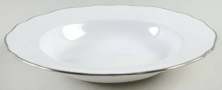 Nordic (Platinum Trim) Rim Soup Bowl