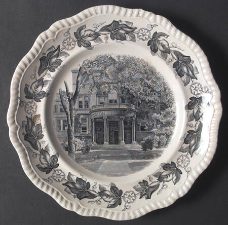 Northwestern University Black Dinner Plate