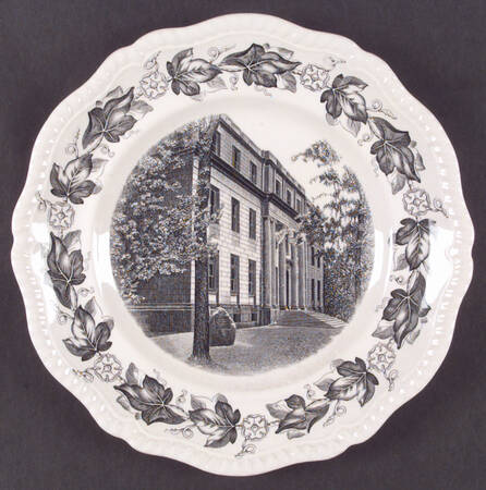 Northwestern University Black Dinner Plate