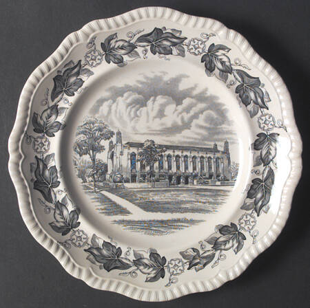 Northwestern University Black Dinner Plate