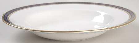 Odyssey Cobalt Blue Rim Soup Bowl