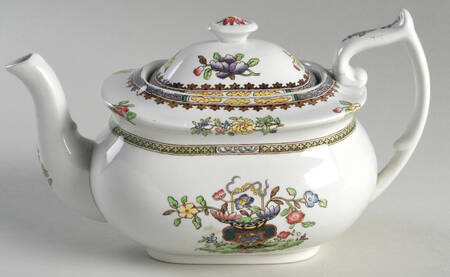 Old Bow (No Trim) Mini Teapot & Lid