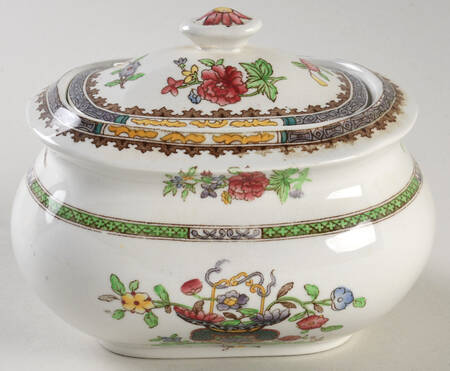 Old Bow (No Trim) Sugar Bowl & Lid