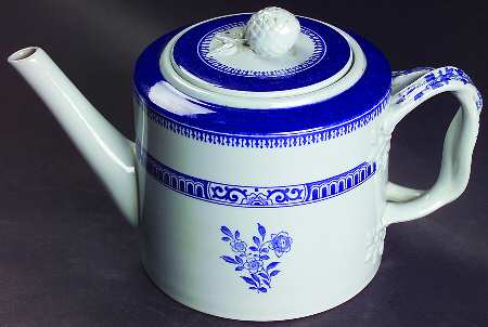 Old Bedford Blue Teapot & Lid