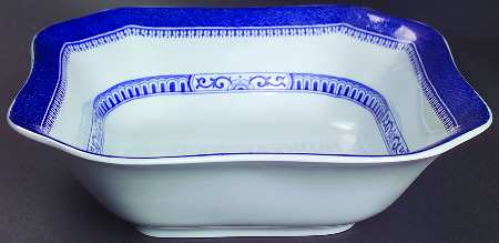 Old Bedford Blue 8" Square Vegetable Bowl