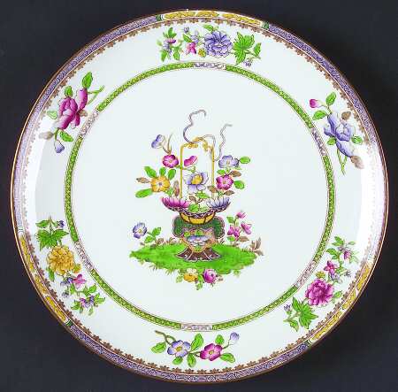 Old Bow (Gold Trim) Cookie Plate