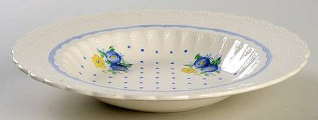 Old Concord Blue (Jewel) Rim Soup Bowl