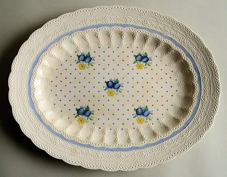 Old Concord Blue (Jewel) 13" Oval Serving Platter