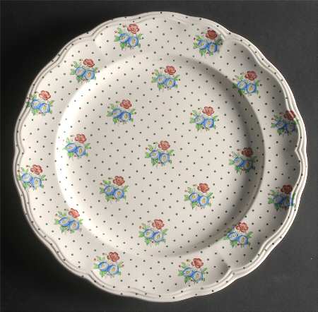 Old Concord Green Dots 13" Chop Plate (Round Platter)