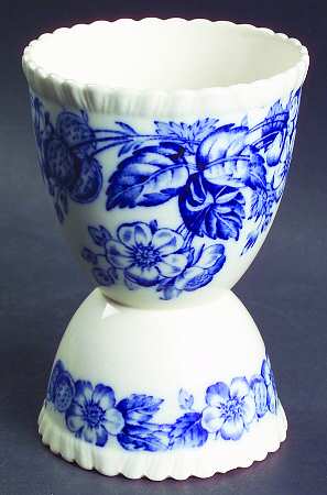 Old Salem Blue Double Egg Cup