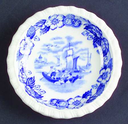 Old Salem Blue Butter Pat