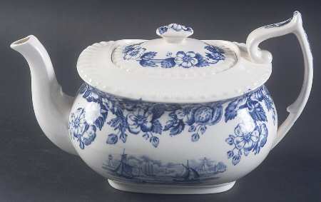 Old Salem Blue Mini Teapot & Lid