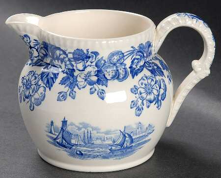 Old Salem Blue Milk Jug