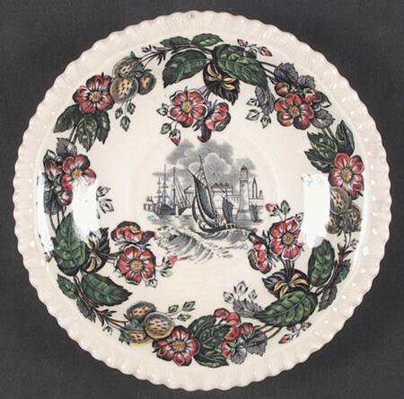Old Salem Multicolor Saucer