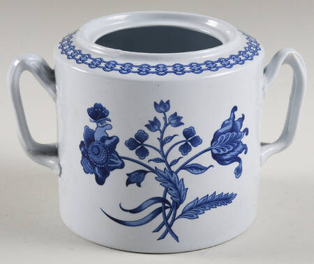 Palace Garden Blue Sugar Bowl No Lid
