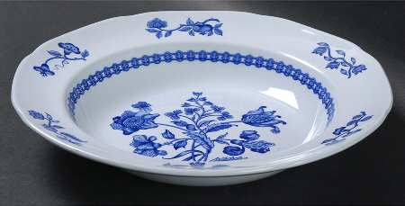 Palace Garden Blue Rim Soup Bowl