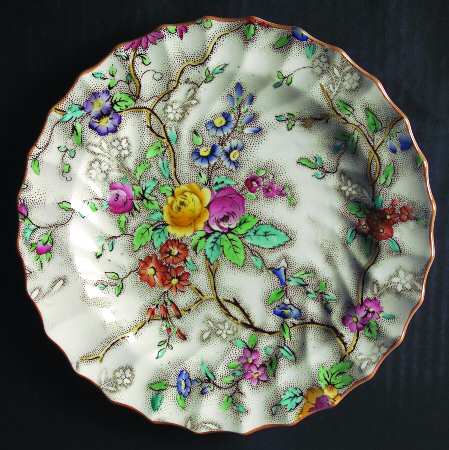 Patricia (Yellow Trim) Salad Plate