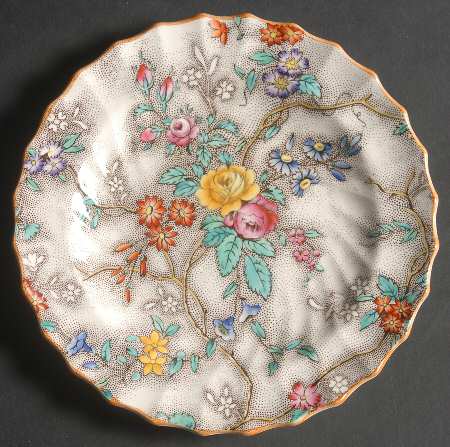 Patricia (Yellow Trim) Dessert/Pie Plate