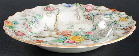 Patricia (Yellow Trim) Rim Soup Bowl