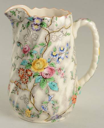 Patricia (Yellow Trim) 32 Oz Pitcher