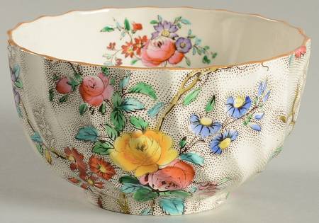 Patricia (Yellow Trim) Cranberry Bowl
