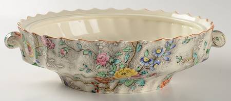 Patricia (Yellow Trim) Round Vegetable No Lid