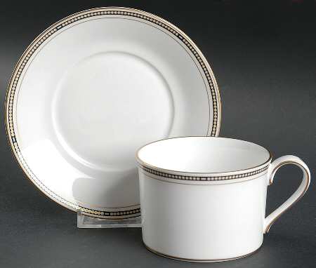 Pearl Flat Cup & Saucer Set