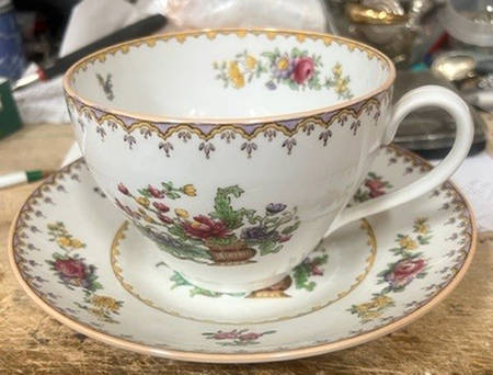 Peplow (Yellow Trim) Jumbo Cup & Saucer Set