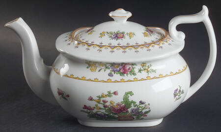 Peplow (Yellow Trim) Teapot & Lid