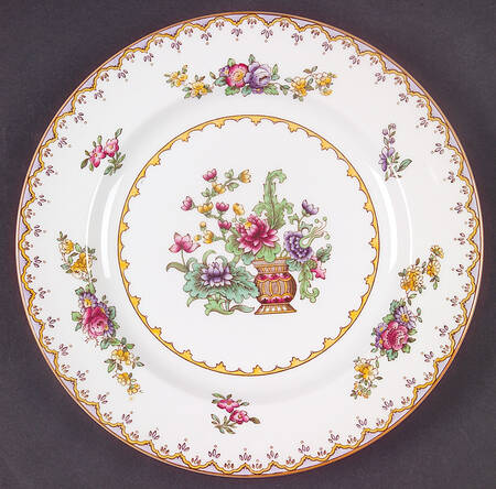 Peplow (Yellow Trim) Salad Plate