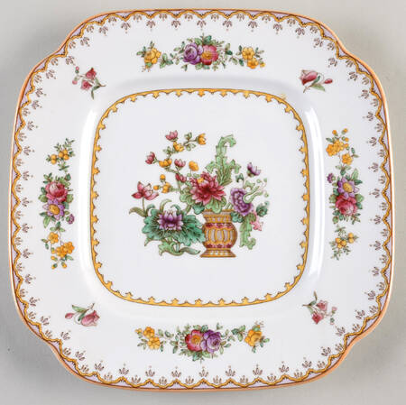 Peplow (Yellow Trim) Cookie Plate