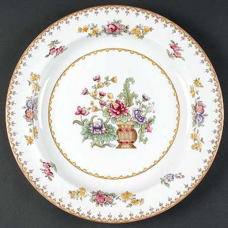 Peplow (Yellow Trim) 12" Chop Plate (Round Platter)