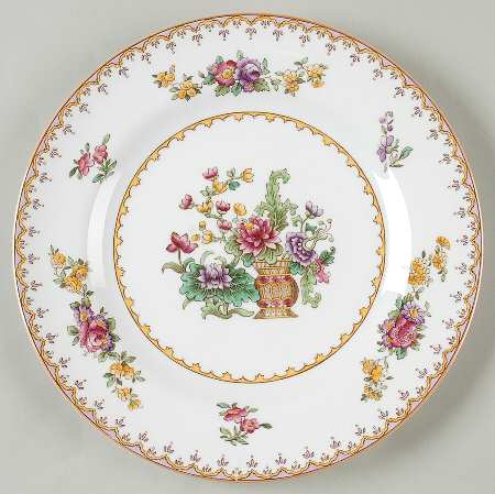 Peplow (Yellow Trim) Luncheon Plate