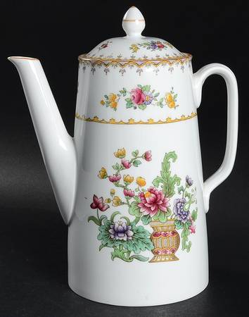 Peplow (Yellow Trim) Coffee Pot & Lid