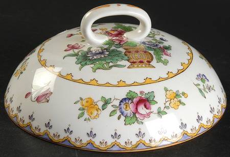 Peplow (Yellow Trim) Lid for Round Butter