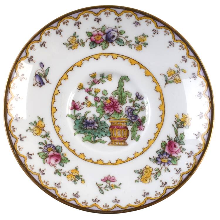 Peplow (Gold Trim) Saucer for Demitasse Cup