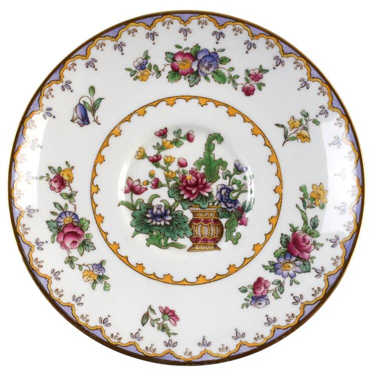 Peplow (Gold Trim) Saucer for Bouillon Cup