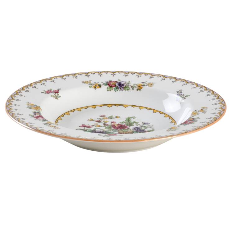 Peplow (Gold Trim) Rim Soup Bowl