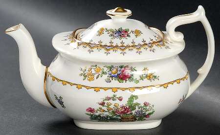 Peplow (Gold Trim) Mini Teapot & Lid