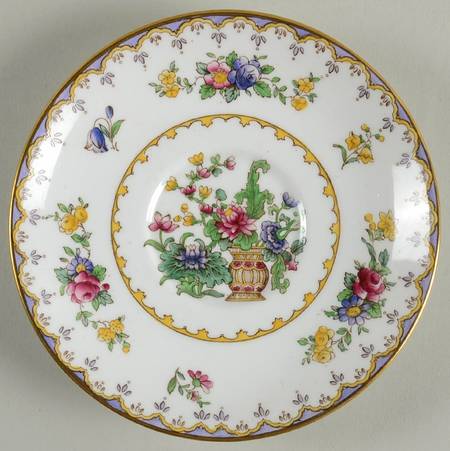 Peplow (Gold Trim) Saucer for Flat Cup