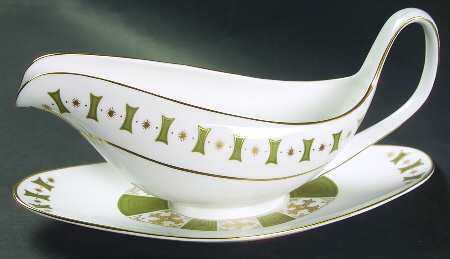 Persia Green Gravy Boat & Underplate