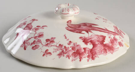 Pink Bird Lid for Round Vegetable