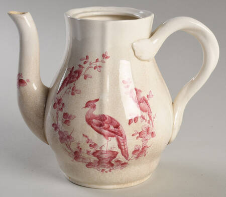 Pink Bird Small Coffee Pot No Lid