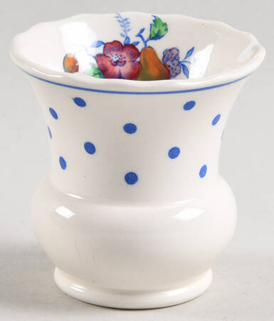 Polka Dot Blue Toothpick Holder
